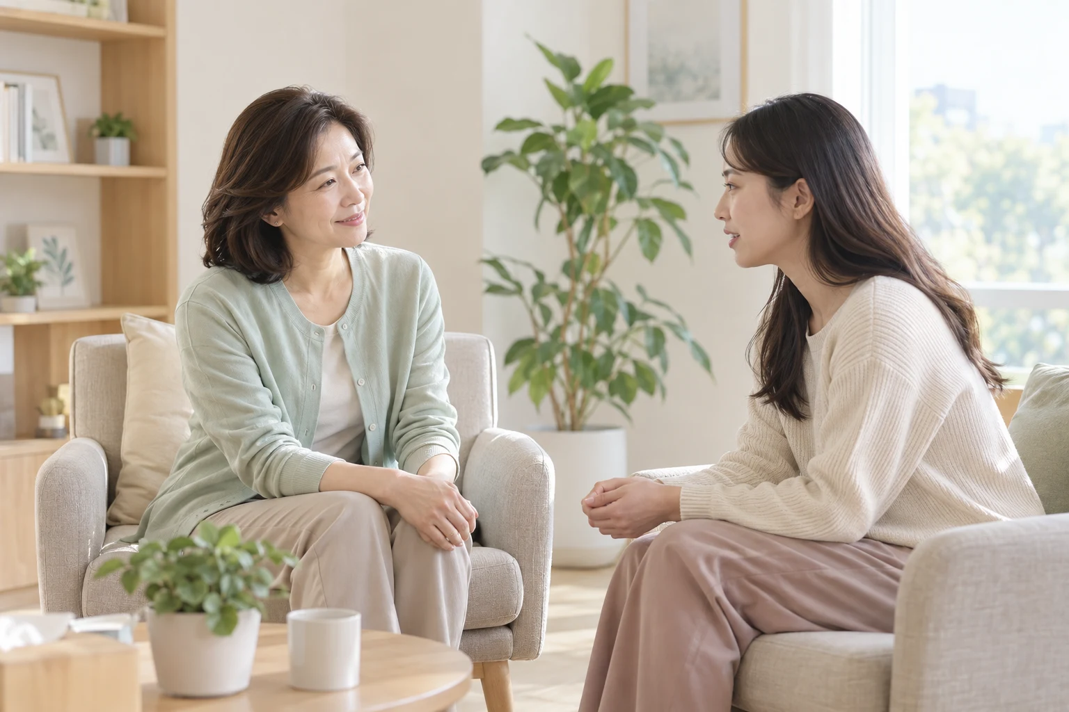 불안·긴장 안내를 위한 연출 이미지
